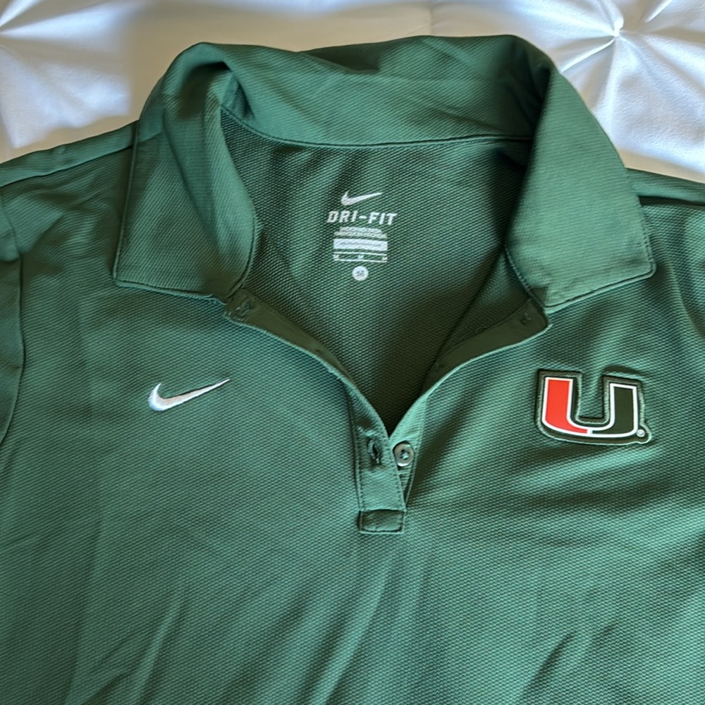 University of Miami women’s Nike dry fit polo - Picture 2 of 3